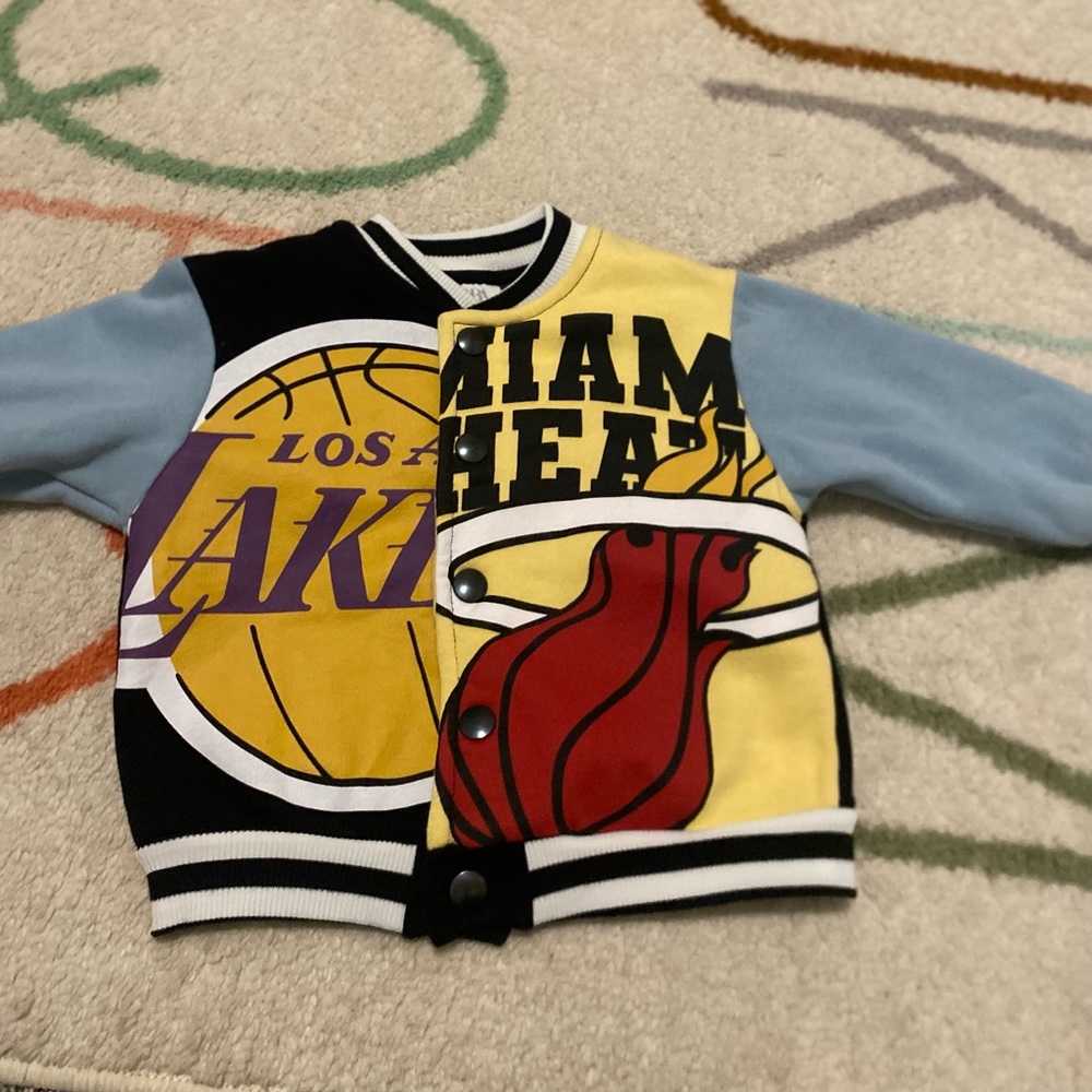 Zara NBA bomber jacket. Boys 9-12 months. Multi-color